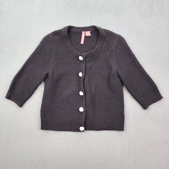 Charlotte Tarantola Sweaters - Anthropologie Charlotte Tarantola Women's Cardigan Sweater Black Large Button Up